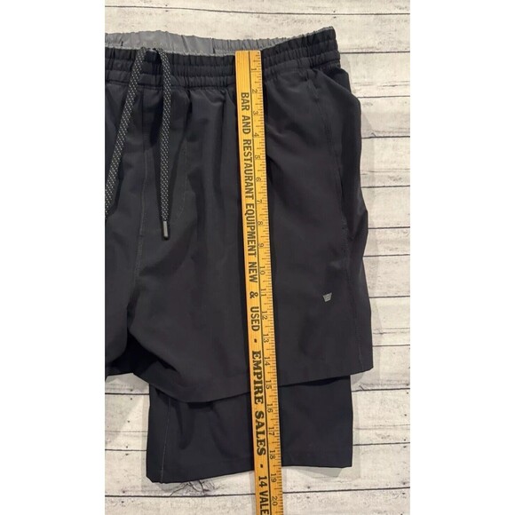 MACK WELDON Mens Stratus Compression Lined Short XL Black Zip Pockets 7” Inseam - Picture 9 of 16